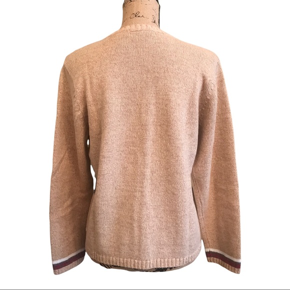 Vintage Crystal Kobe Christmas Sweater Cardigan - Picture 8 of 11